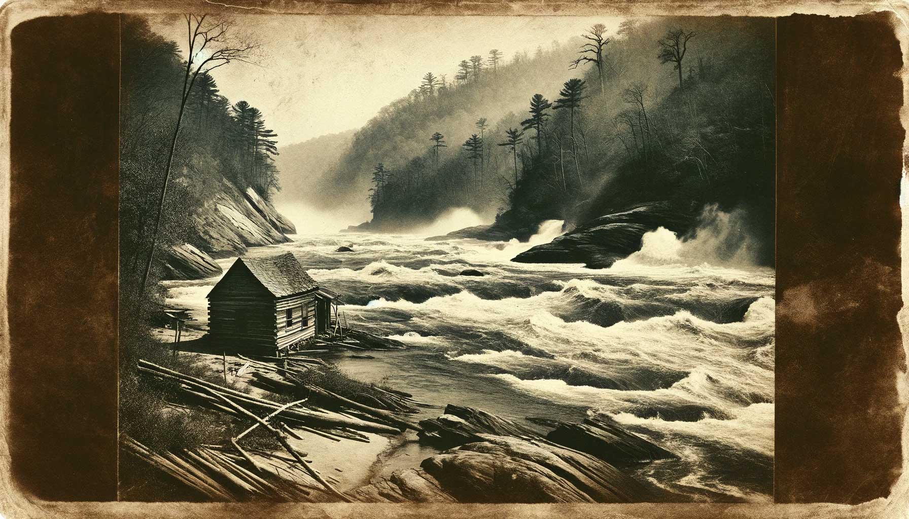 French Broad River North Carolina 1800s